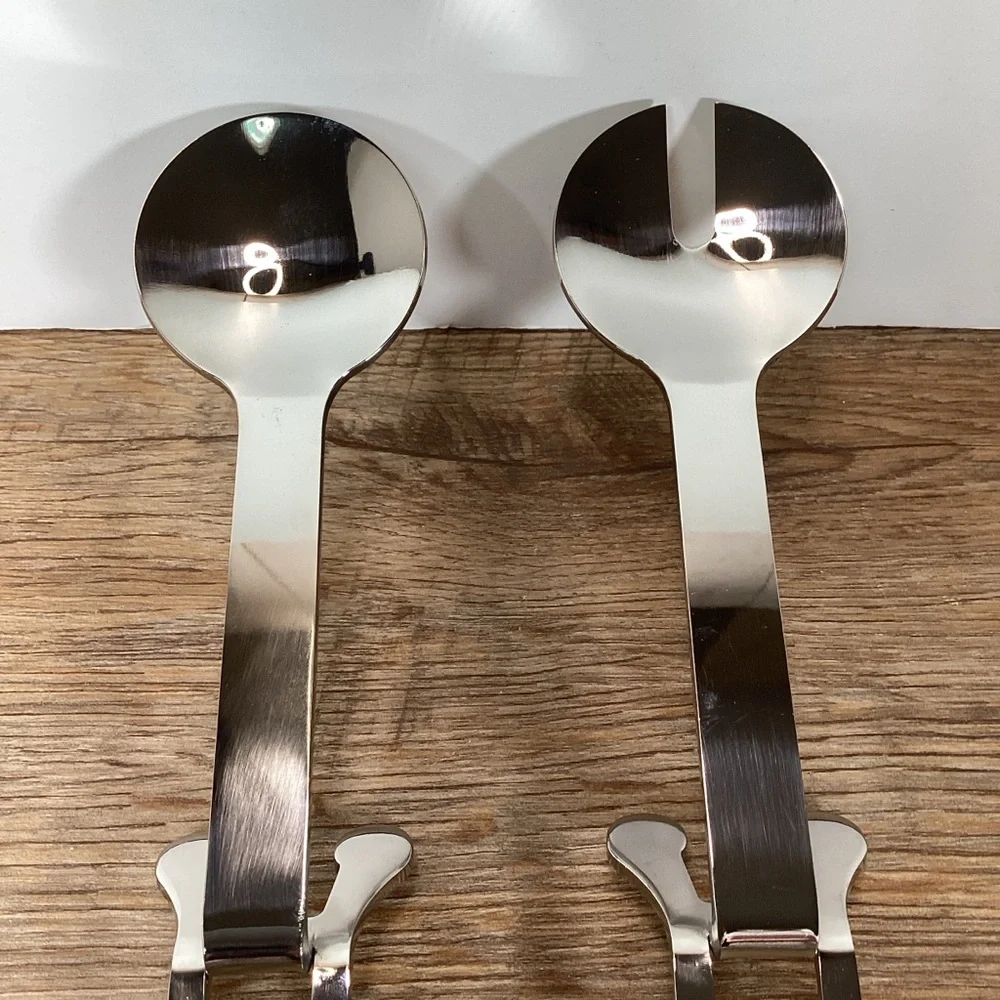 Parte Inversa (Stainless 18/10) by Ameico Two Piece Salad Serving Set